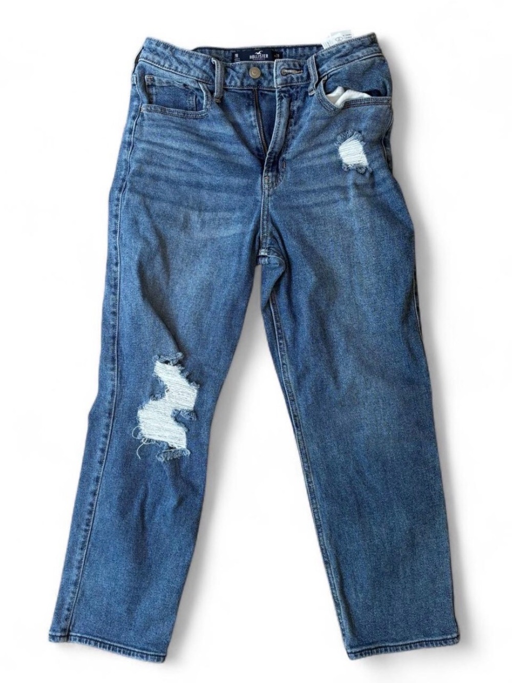 Hollister Ultra High-Rise Vintage Straight Jeans Medium Wash Size 7R (W28 L27)
